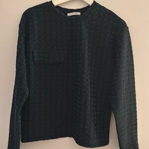 Zara sweater / size small / black dark green